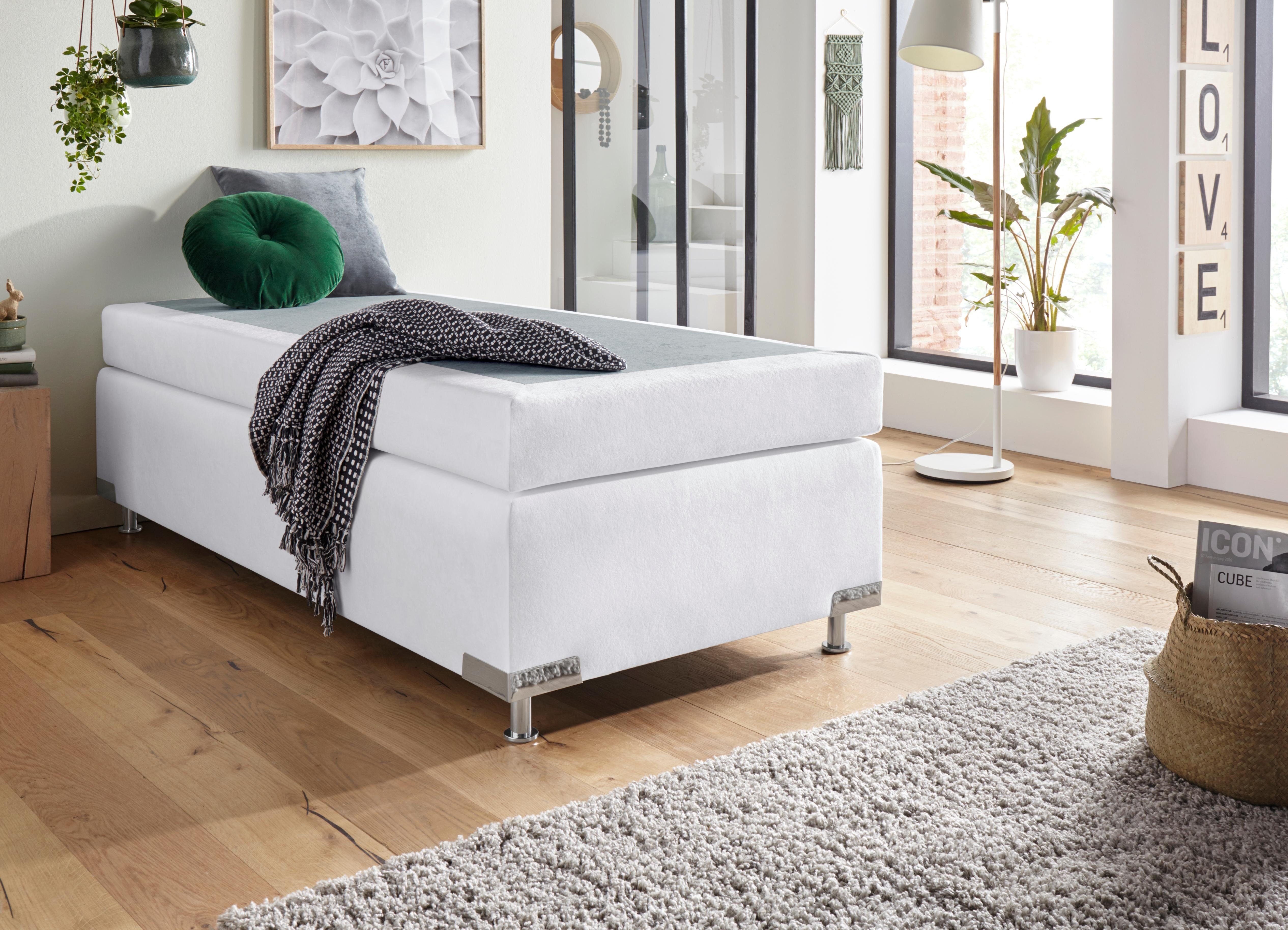 Westfalia Schlafkomfort Boxspringbett Holland, ohne Kopfteil, frei im Raum stellbar