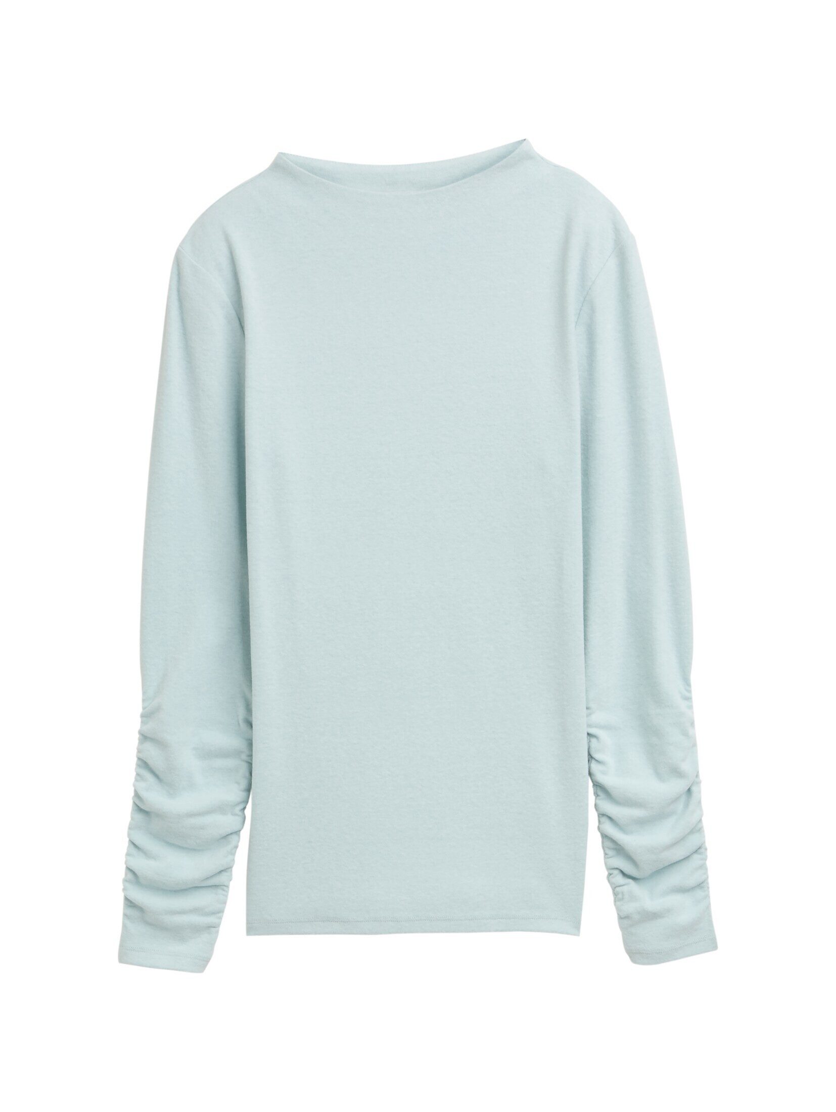 TOM TAILOR Denim Langarmshirt T-Shirt Langarmshirt mit Raffärmeln günstig online kaufen