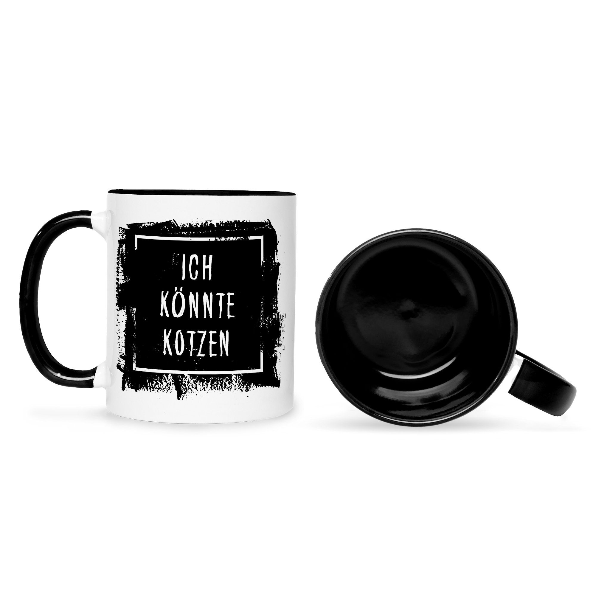 Weihnachten Weiß Ich Muttertag für - mit für & Frauen Vatertag GRAVURZEILE Schwarz & Freunde Geschenke Tasse Mama - Papa Spruch Geburtstag - Lustige Männer Valentinstag Tasse könnte Ihn Bedruckte - Kotzen - Sie für Geschenk