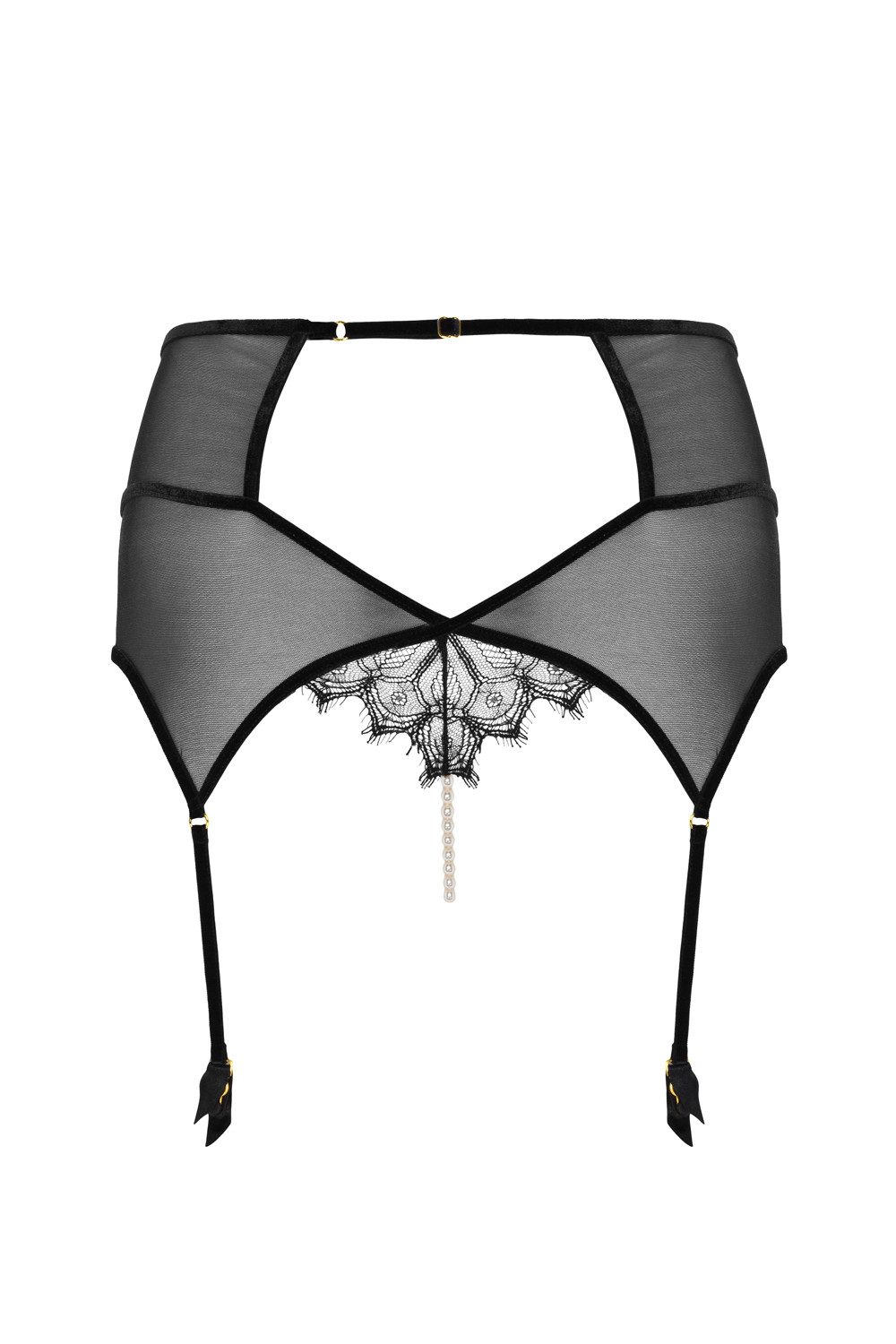 Bracli Stringpanty-Ouvert KYOTO Straps Panty schwarz sexy