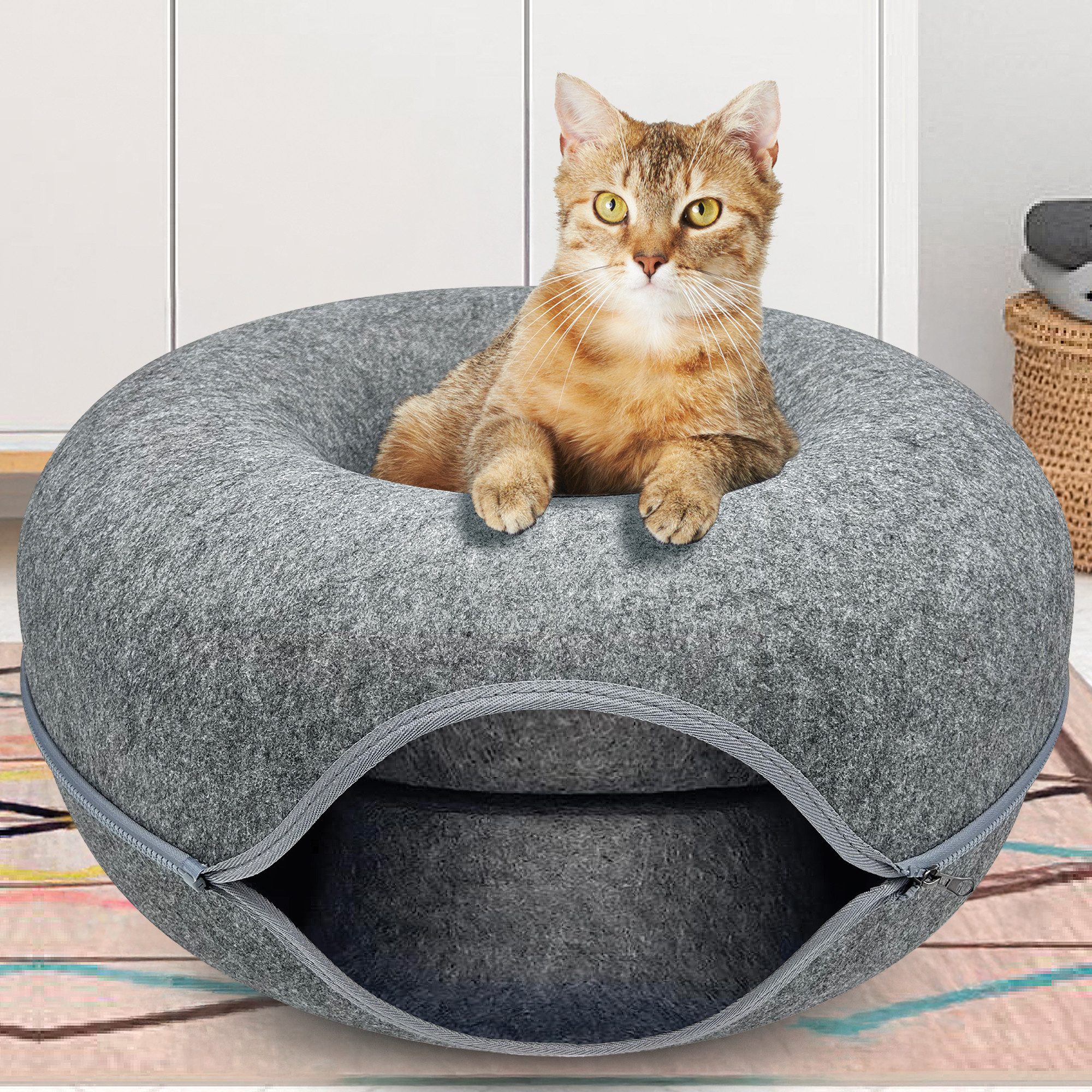 Pisi & Bili Tierbett Katzenbett Katzenhöhle aus Filz, Katzen Zubehör, gemüt günstig online kaufen