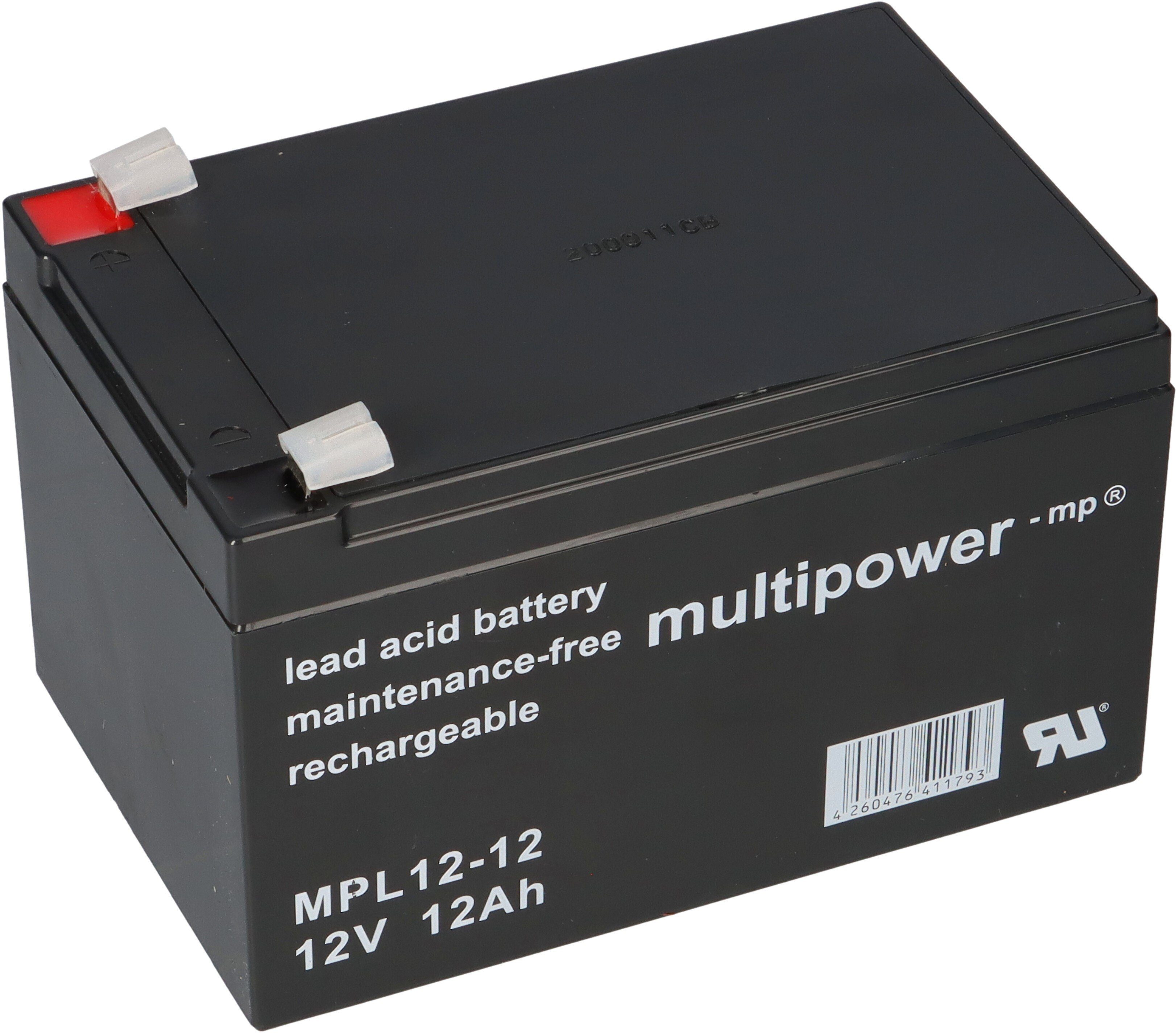 Multipower Multipower Blei-Akku MPL12-12 12V 12Ah Pb Bleiakkus