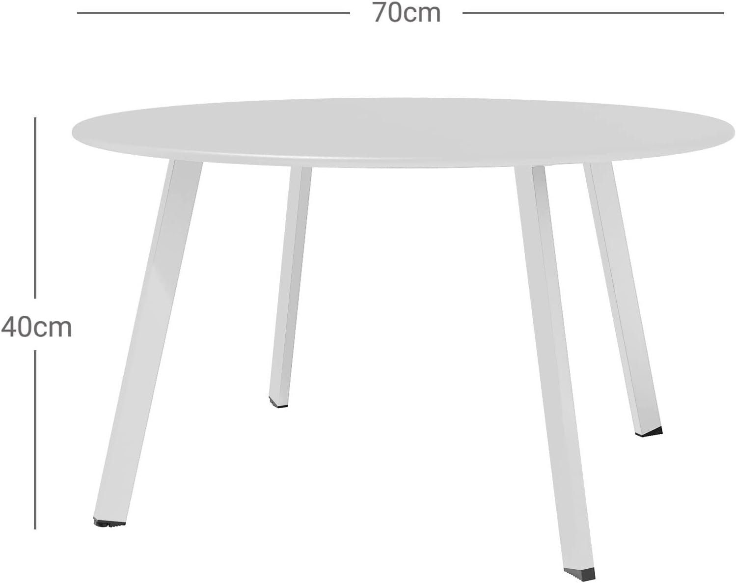Grand patio Couchtisch Runder Kaffeetisch, Legierter günstig online kaufen