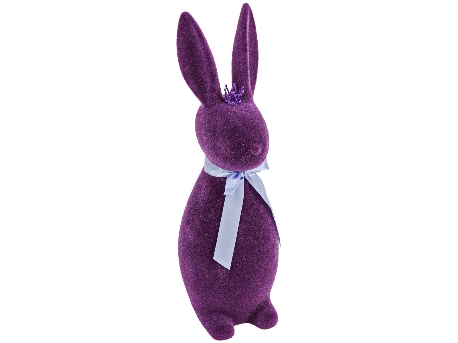 Werner Voß Dekofigur Hase mit Krone lila 22x20x69 cm
