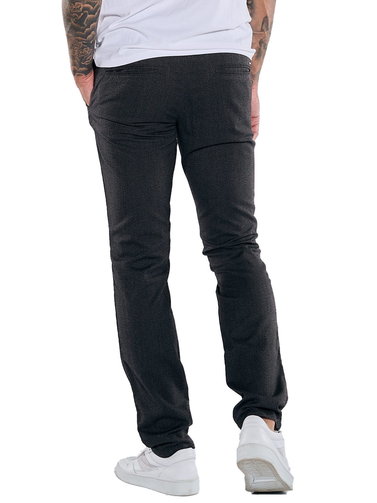 emilio adani Chinohose emilio adani Herren Chino mit Tunnelzug, Anthrazit günstig online kaufen