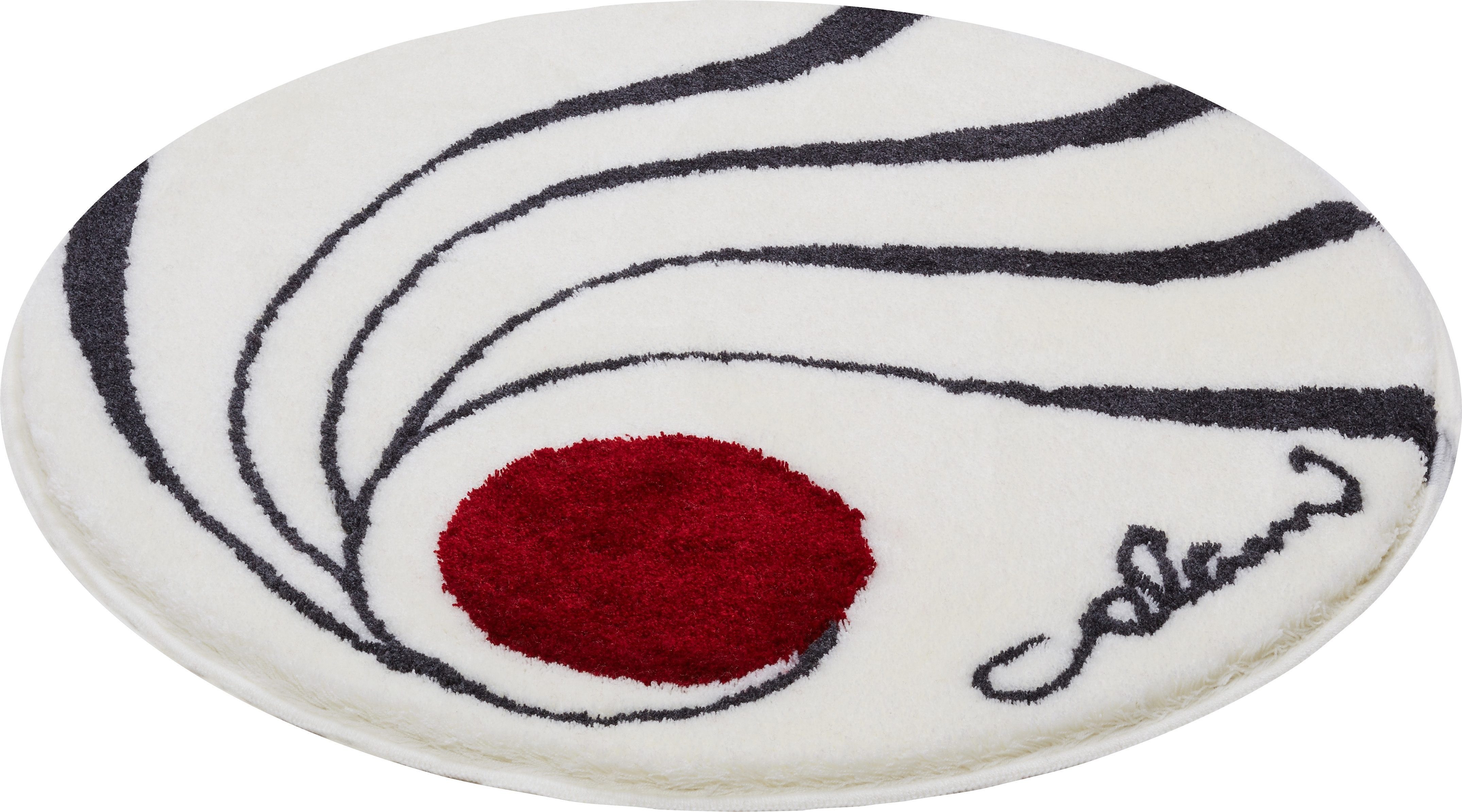 Colani Badematte Colani 18, Höhe 24 mm, rutschhemmend beschichtet, fußbodenheizungsgeeignet, Kunstfaser, rund