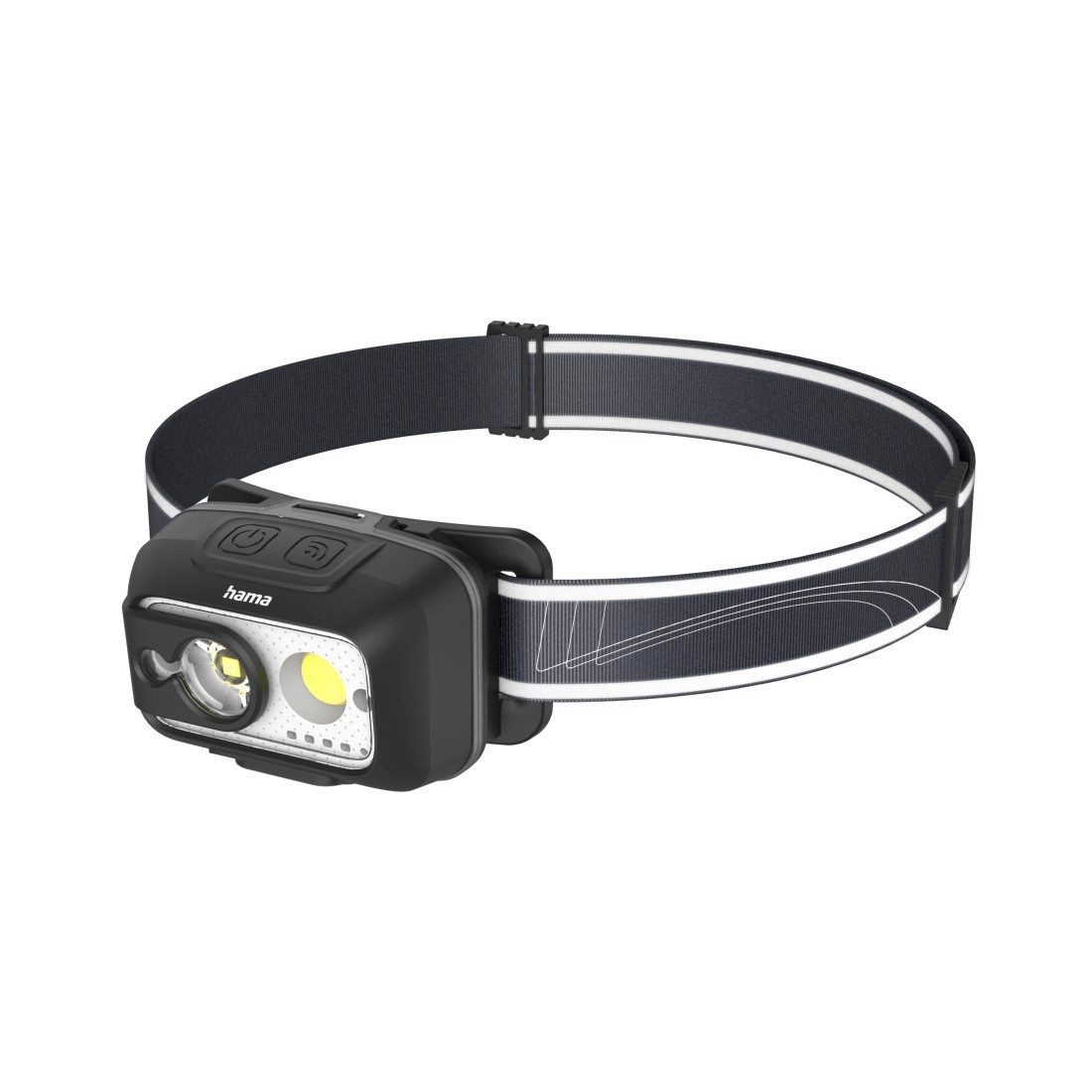 Hama LED Stirnlampe Stirnlampe LED wiederaufladbar (Bewegungssensor, 4 Lichtmodi, 500 lm), 500 Lumen, Sensorsteuerung, IP44, 4 Lichtmodi