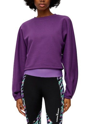 QS Sweatshirt mit Bündchen am Ärmelabschluss