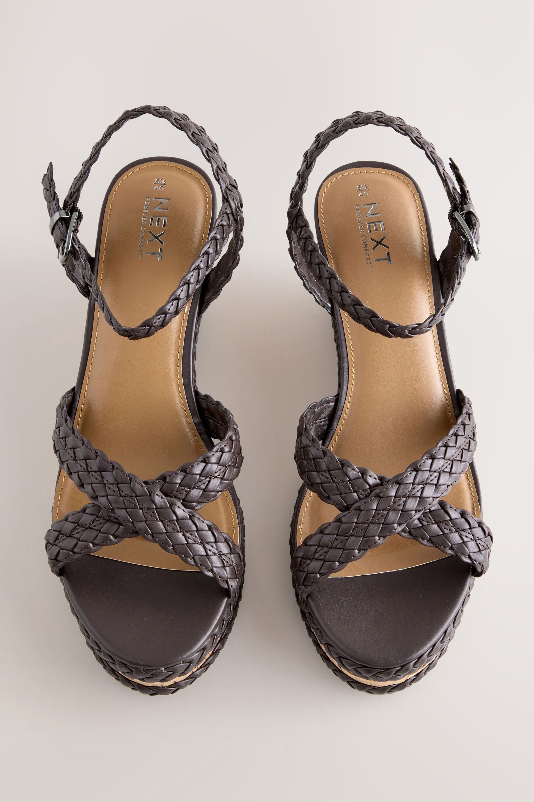 Next Forever Comfort® Keilabsatzsandalen mit X-Riemen Keilsandalette