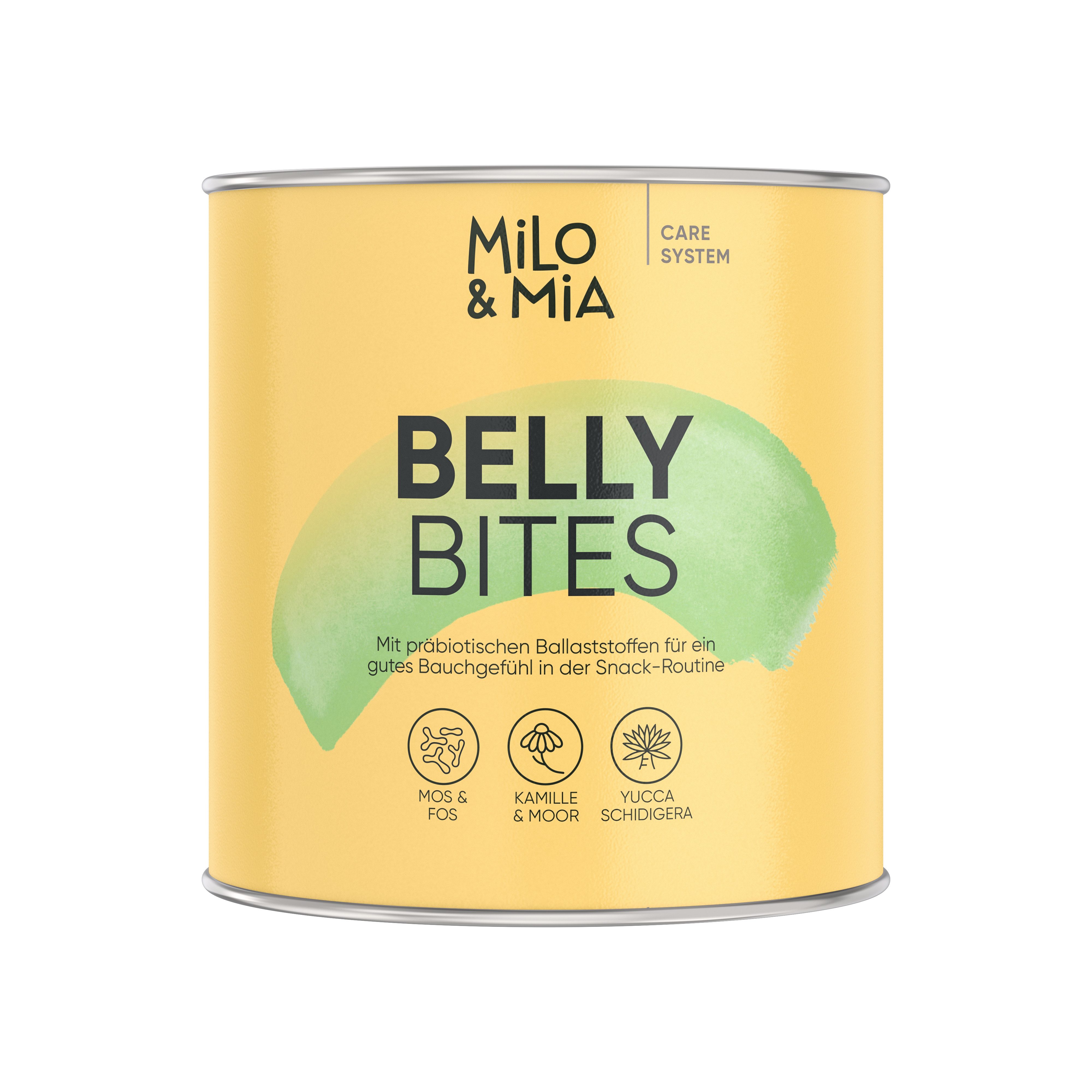 Milo & Mia Belly Bites - Gras & Kotfresser Snacks für Hunde - magenschonend, Ergänzungsfutter für: Hunde