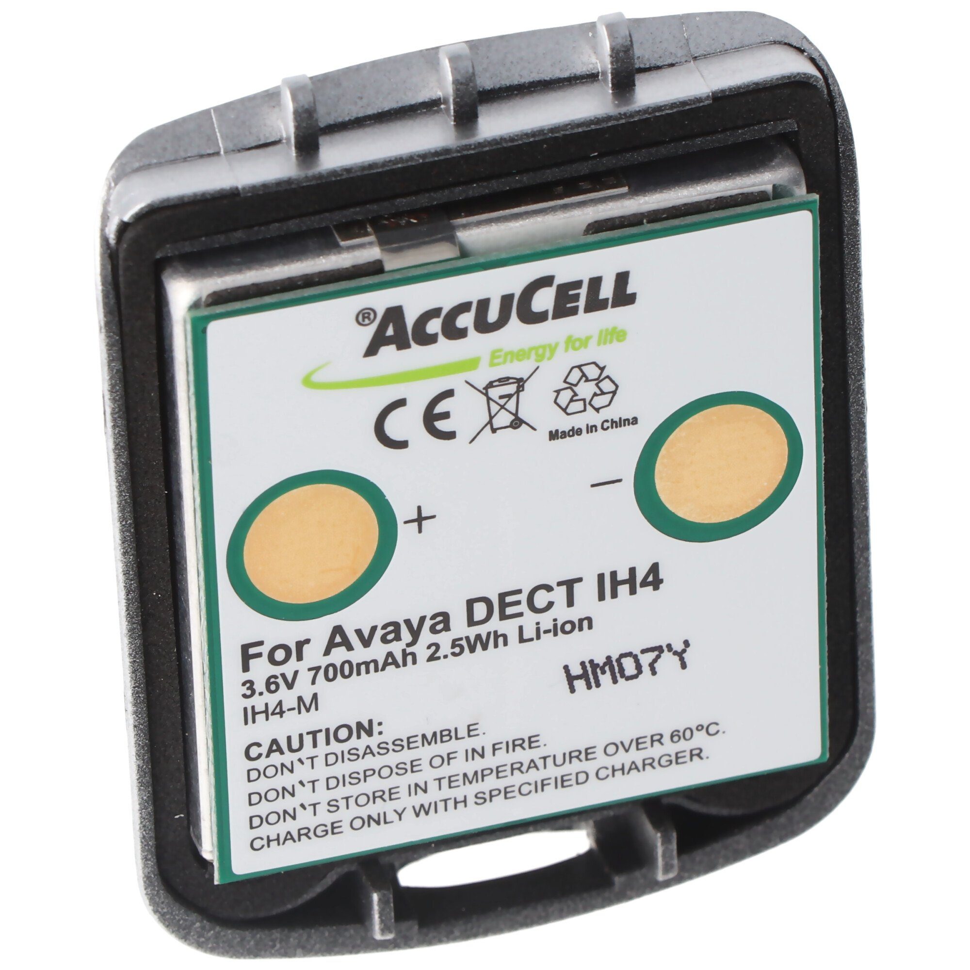 passend AccuCell (3,6 DECT Avaya den V) Li-Ion mAh Akku Akku 700 für 4.999.130.76 AccuCell Akku IH4