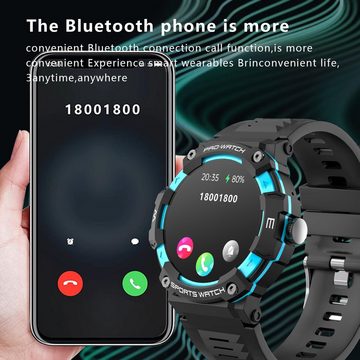 findtime Aktivitätstracker und GPS Smartwatch (1,39 Zoll, Android, iOS), mit Robuste Wasserdicht Sport Outdoor für Handwerker Gesundheitsuhr