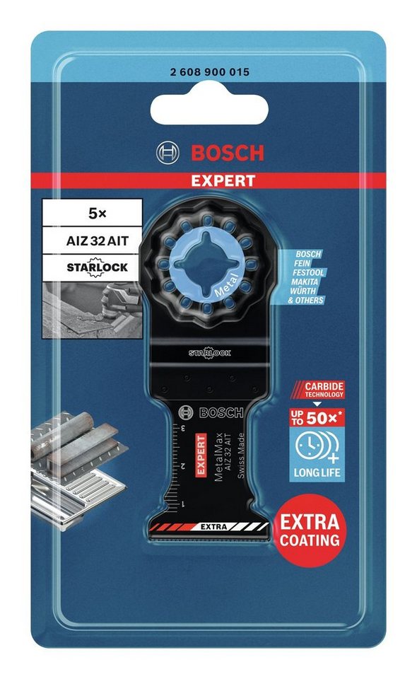 Thumbnail - BOSCH Tauchsägeblatt Expert MetalMax AIZ 32 AIT (5 Stück), Starlock-Aufnahme, 40 x 32 mm - 5er-Pack