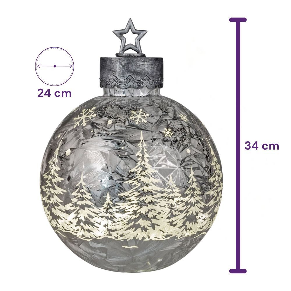formano Skulptur Winterwald, mit Timerfunktion, Silber, Motiv: Winterwald, günstig online kaufen
