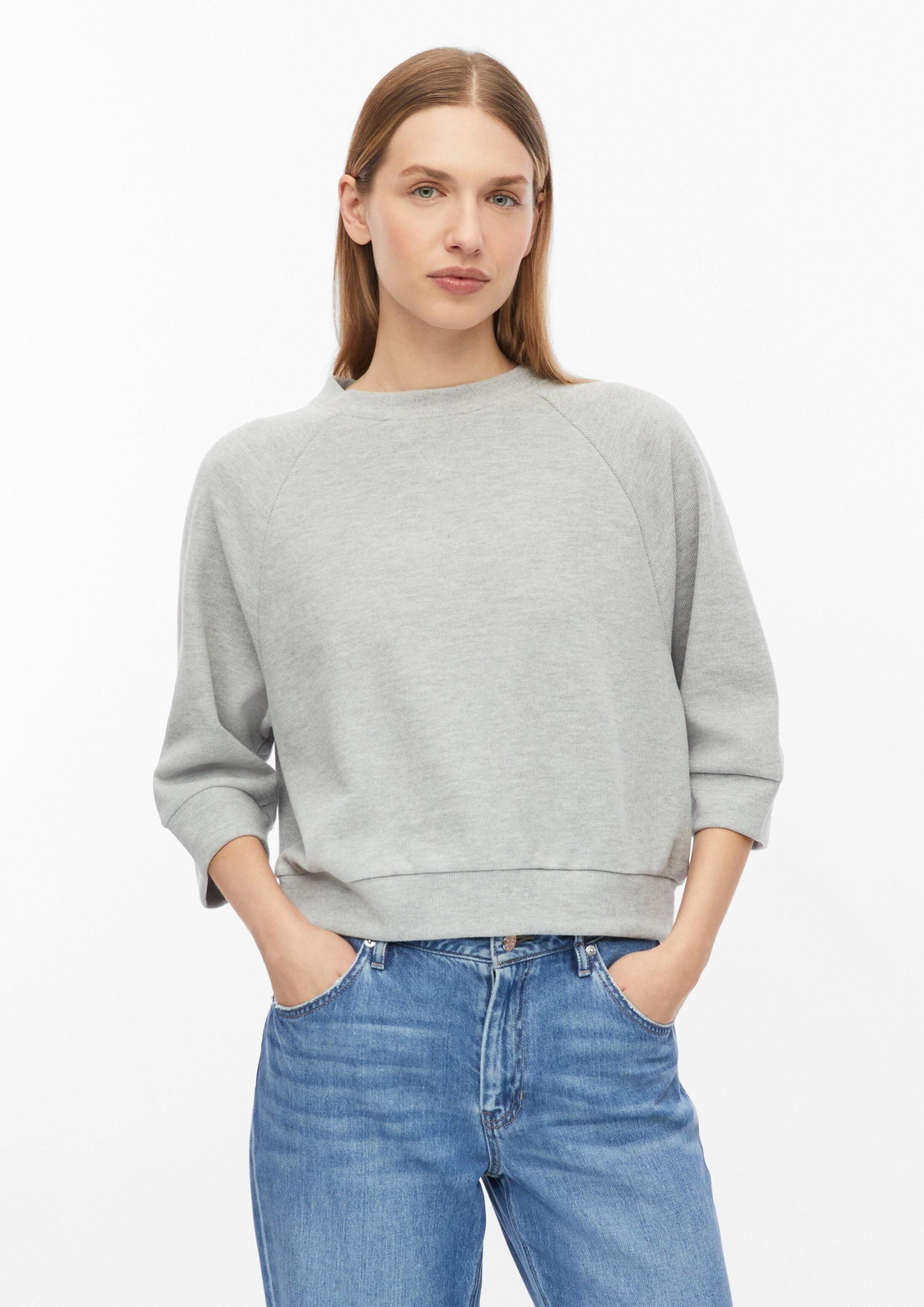 s.Oliver 3/4 Arm-Pullover Sweatshirt Weiches Sweatshirt mit 3/4-Ärmeln
