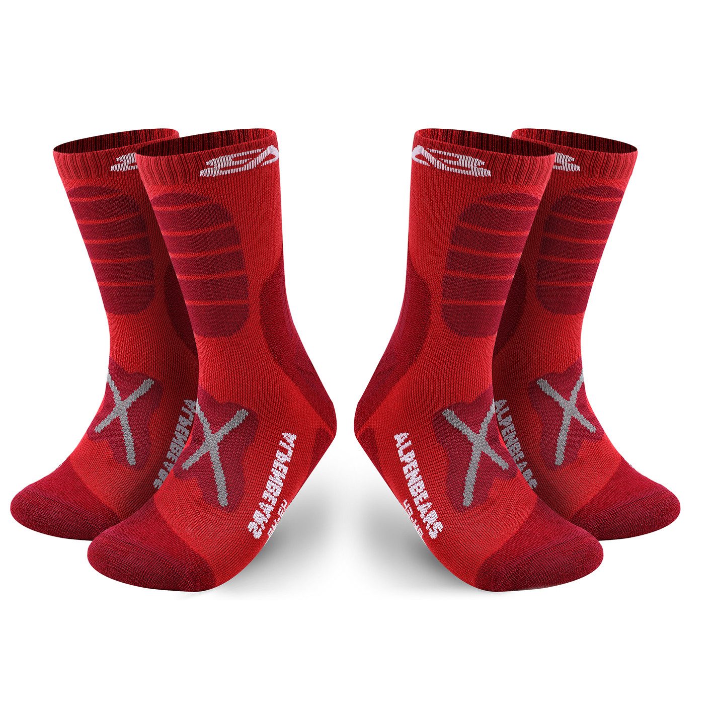 Alpen Bears Wandersocken 2er-Set Socken braun Gr. L (2-Paar) Funktionssocke günstig online kaufen