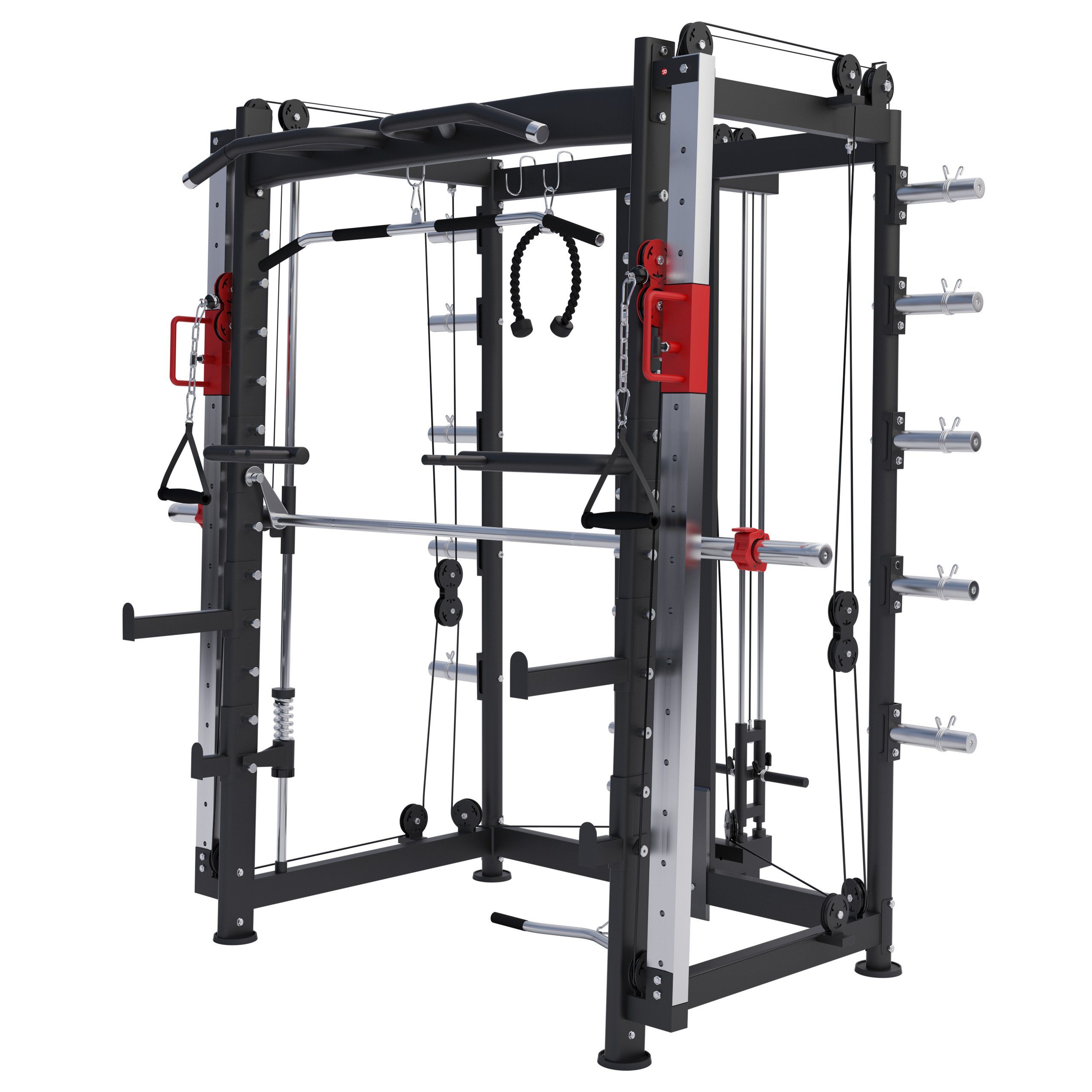 GORILLA SPORTS Kraftstation Power Rack Smith Power Multipresse, - Maschine, Kraftstation, Cage