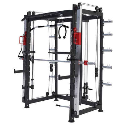 GORILLA SPORTS Kraftstation Power Rack - Multipresse, Smith Maschine, Kraftstation, Power Cage