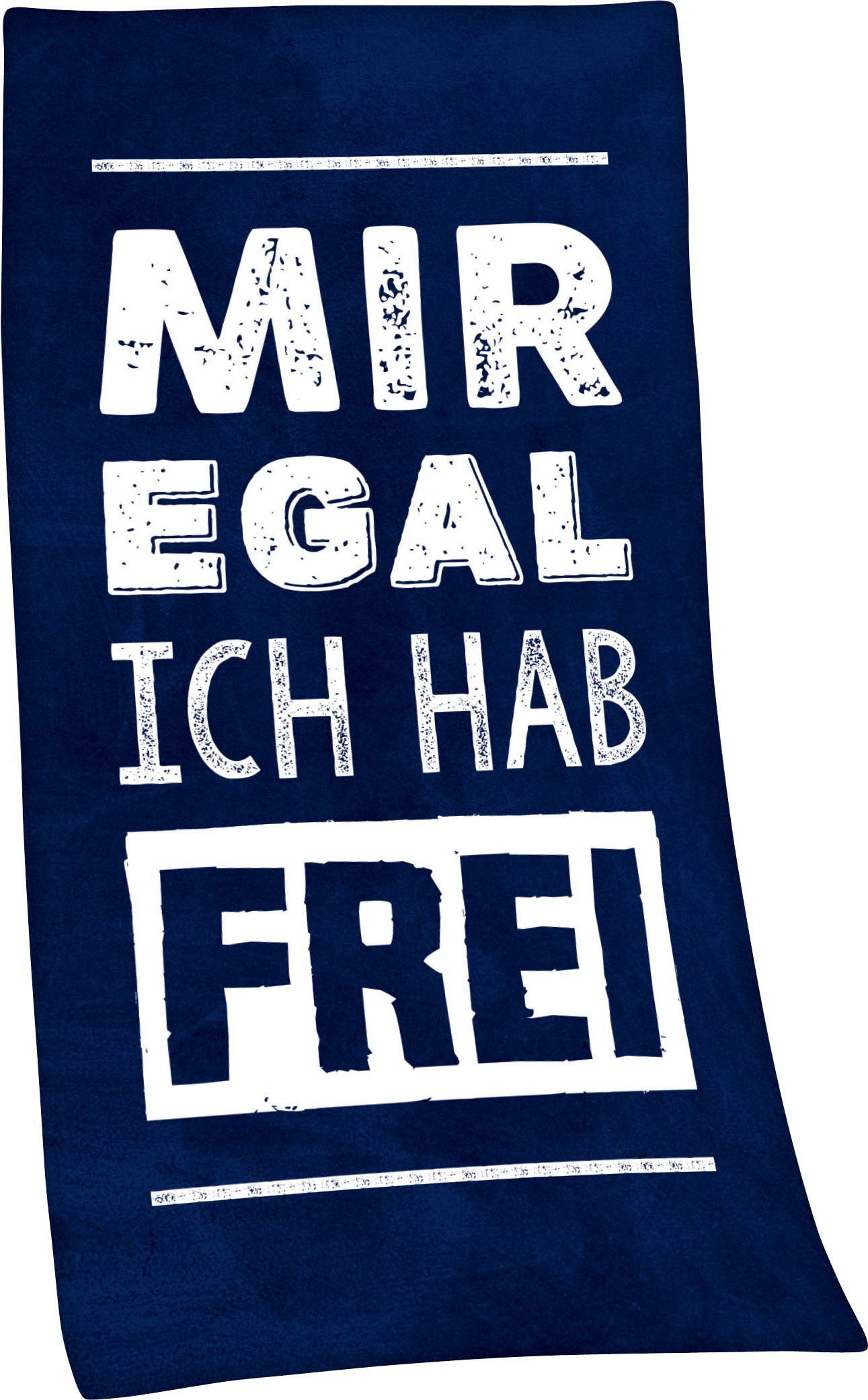Minions Badetuch »Mir egal, ich hab frei« (1-St), mit lustigem Spruch  online kaufen | OTTO