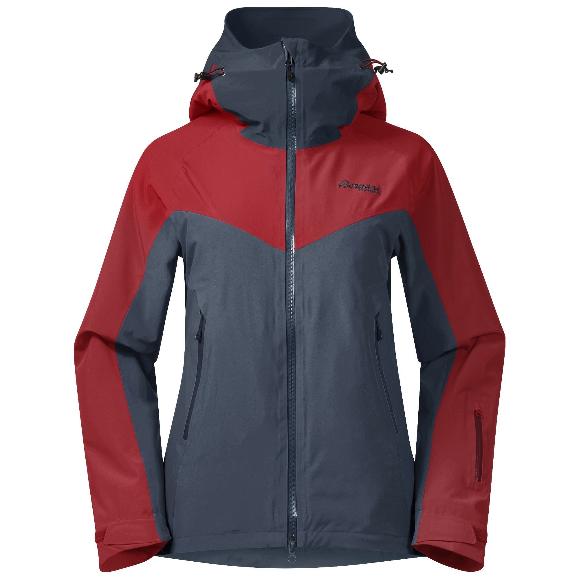 W Bergans Jacket Oppdal & Bergans Ski- - Damen Red Blue Orion Insulated Winterjacke