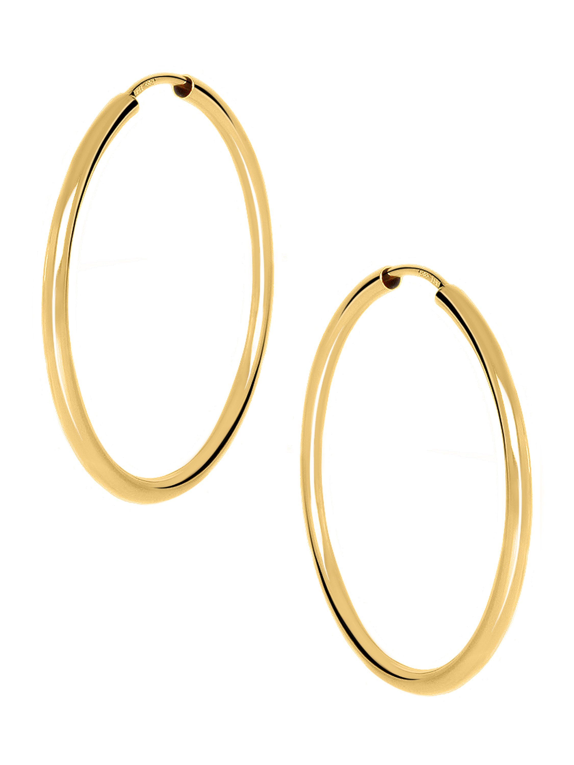 My Gold Paar Creolen Damen Ohrringe Gold 333 (8 Karat) - Ø 30mm / 2mm - Pal günstig online kaufen