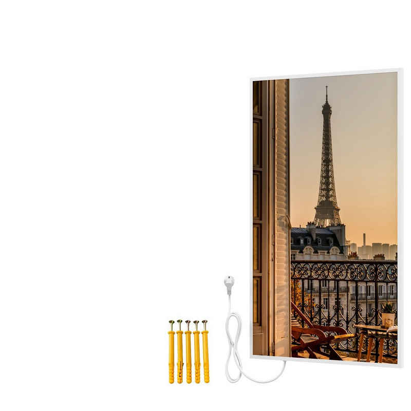 Bringer Infrarotheizung »Bildheizung«, Bild Infrarotheizung mit Rahmen in premium Qualität, Wandheizung mit Thermostat & WIFI, 800 oder 1000 Watt - Paris, Frankreich