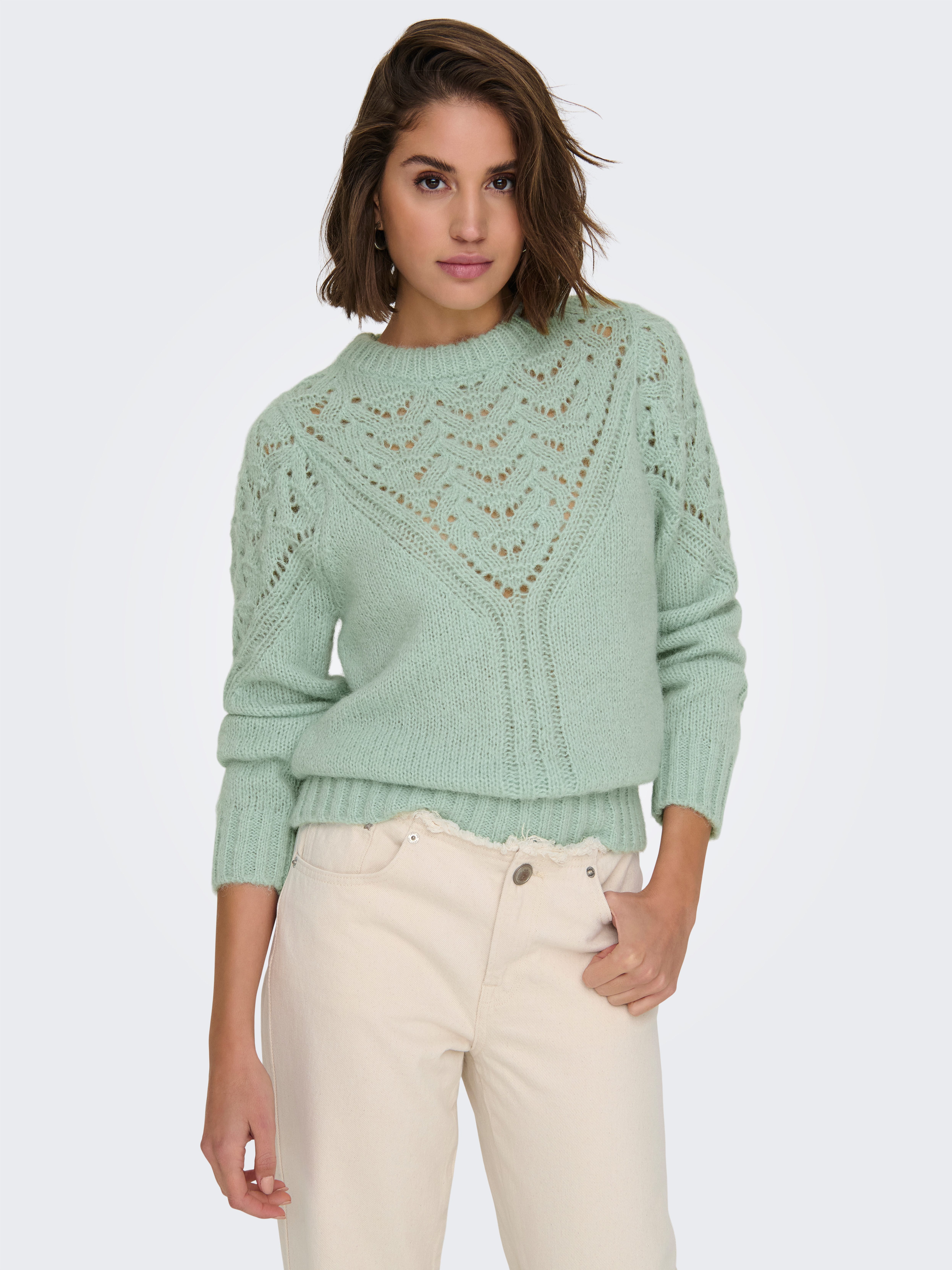 ONLY Rundhalspullover ONLALPINA L/S LIFE O-NECK günstig online kaufen