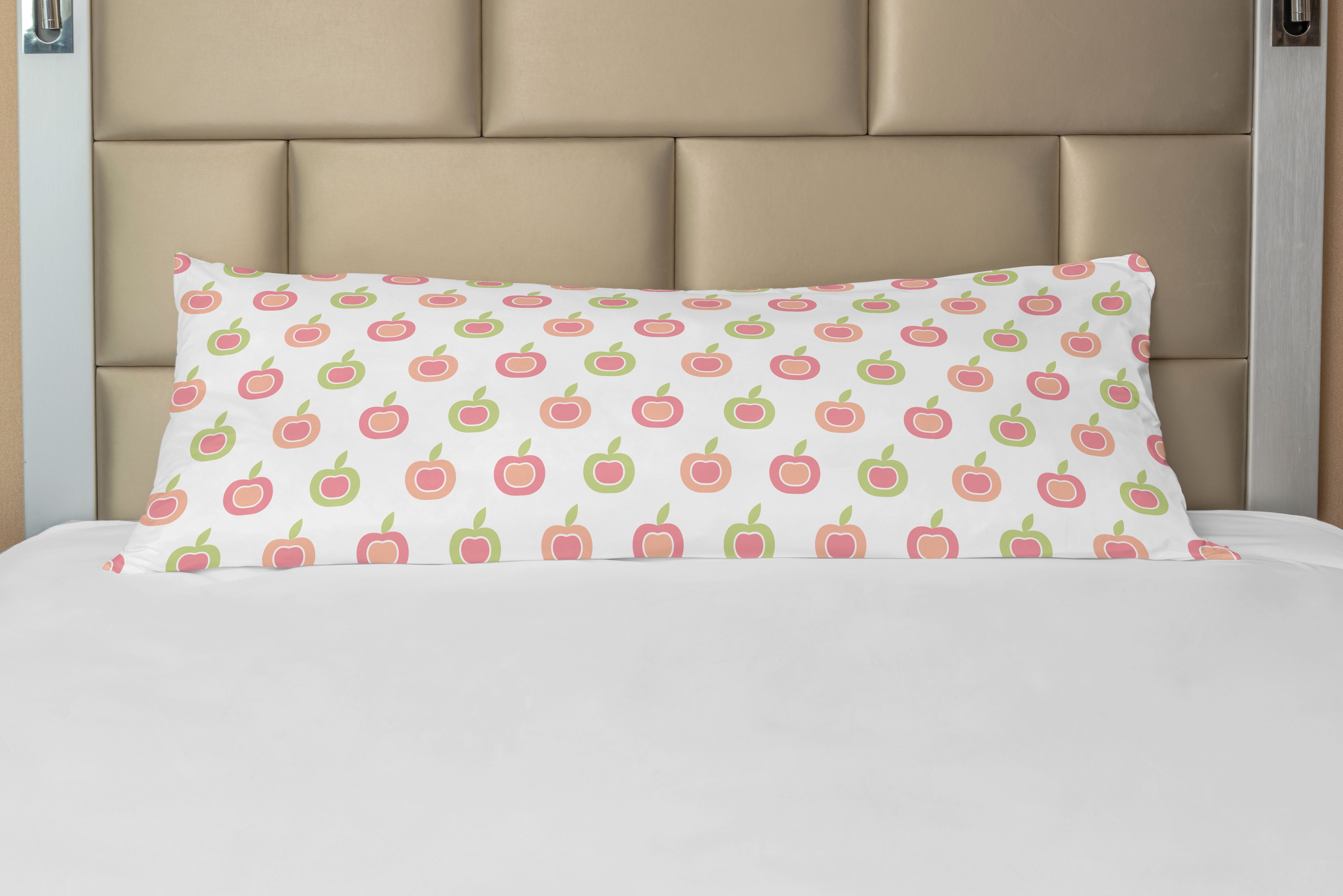 Kissenbezug, Deko-Akzent Apple-Früchte Abakuhaus, farbige Seitenschläferkissenbezug Pastell Langer Weiche