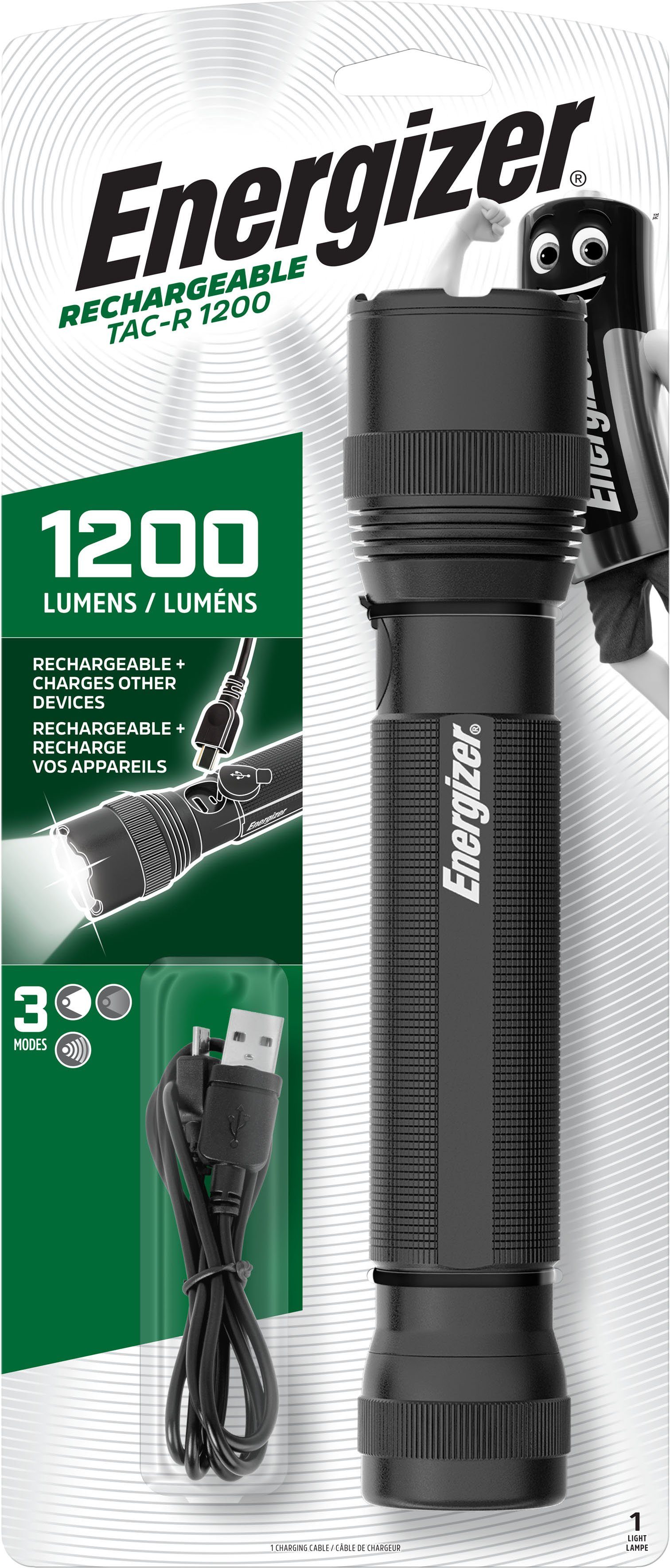 Rechargeable Ultra Taschenlampe Tactical Lumen 1200 Energizer