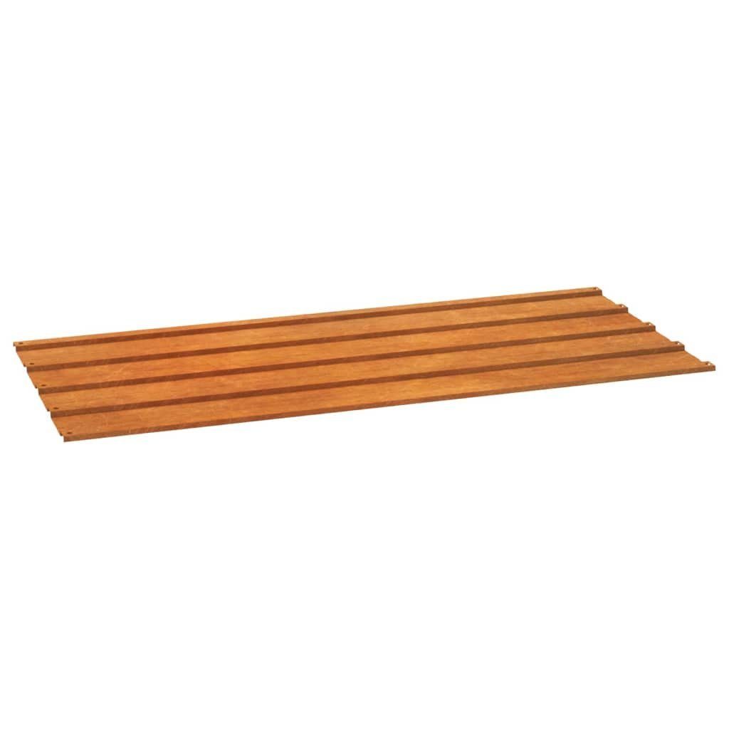 vidaXL Deckenplatten Dachplatten 12 Stk. Rostig 100x44 cm Cortenstahl, (12-tlg)