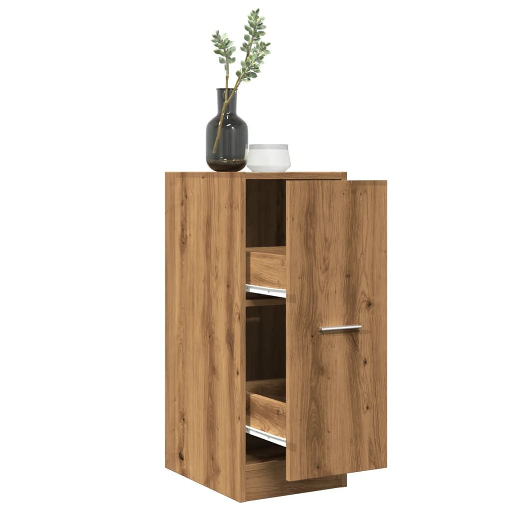 vidaXL Apothekerschrank 30 x 41 x 775 cm Apothekerschrank Artisan-Eiche 30x41x77,5 cm Spanplat