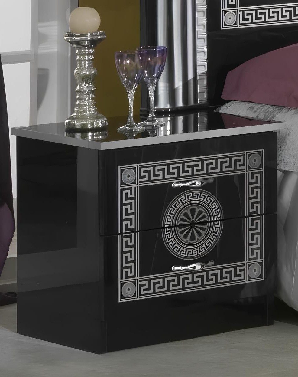 Xlmoebel Nachttisch Beistelltisch Kommode für Schlafzimmer im modernen Design, Made in Europa