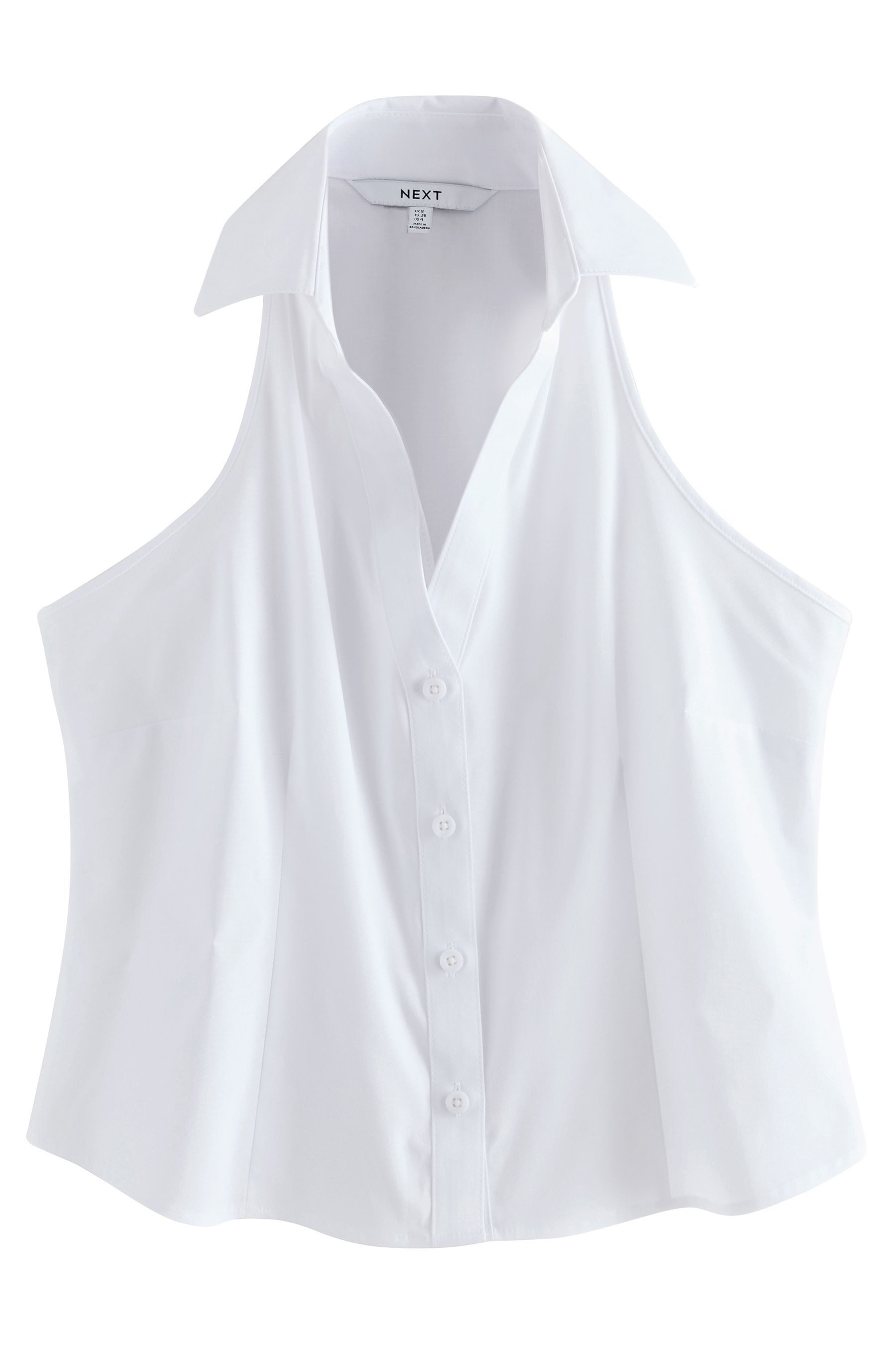 Hemdbluse Ärmelloses Neckholder-Oberteil
