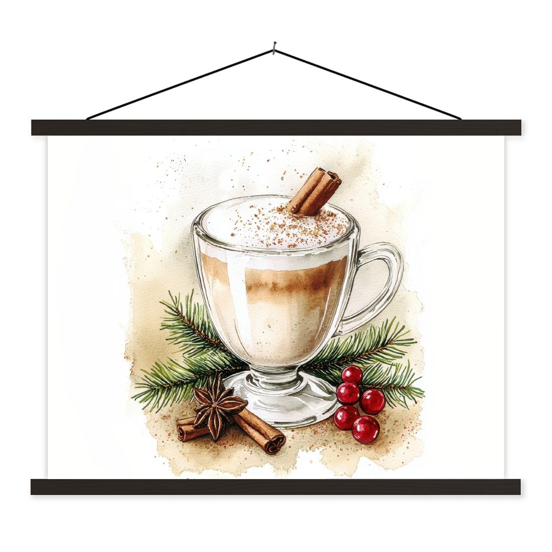 MuchoWow Poster Winter - Kaffee - günstig online kaufen