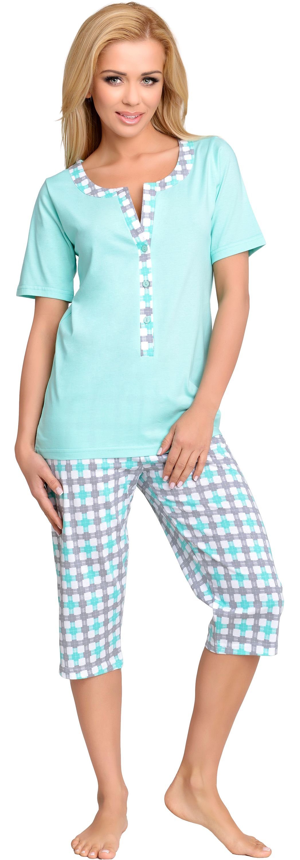 Be Mammy Umstandspyjama Damen Stillpyjama Minze Schlafanzug H2L2N2