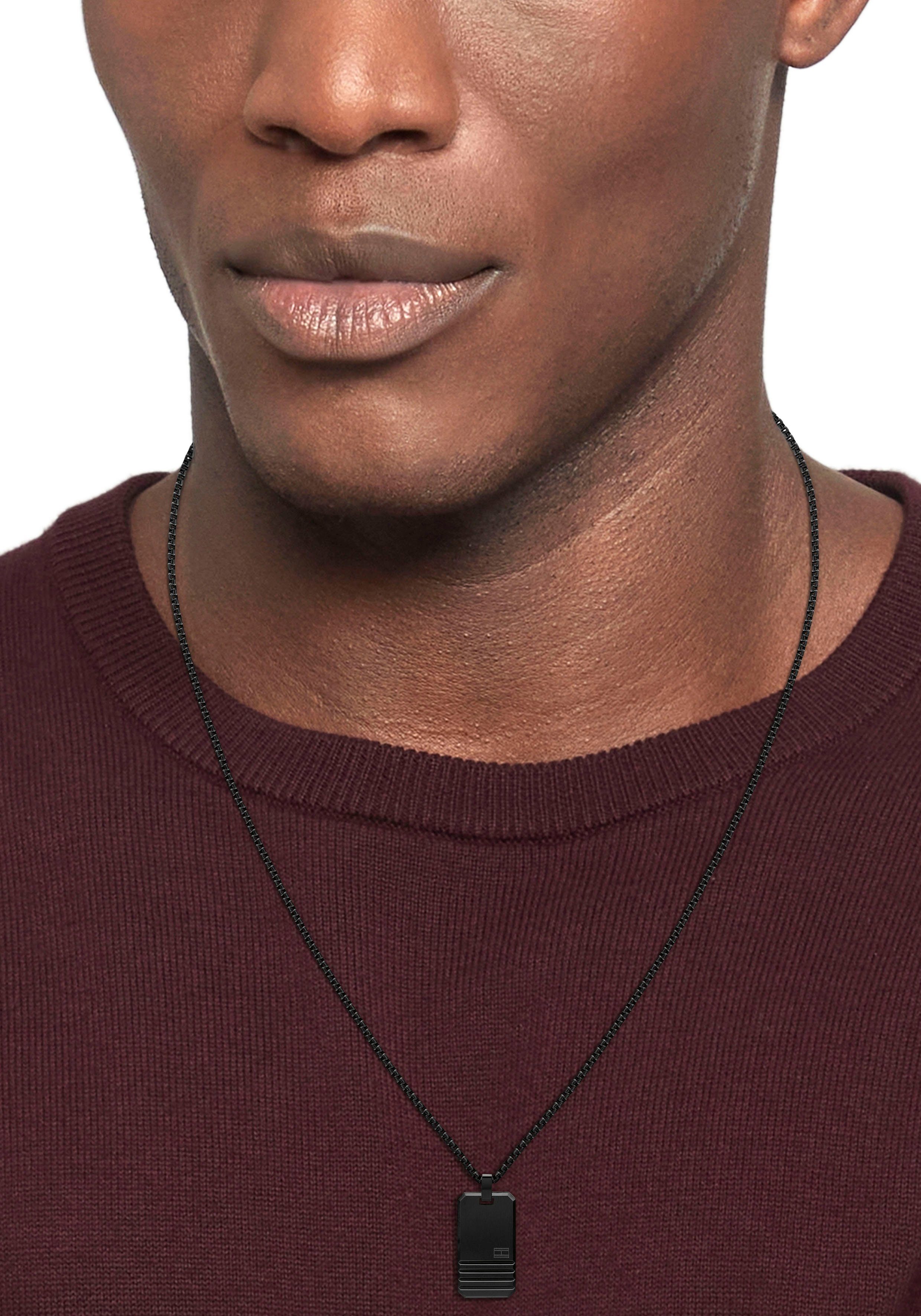 Tommy Hilfiger Kette mit Anhänger Schmu...