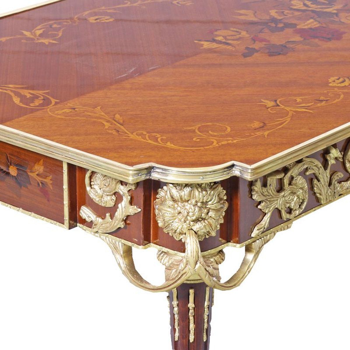 cm Padrino Barock - Mahagoni Casa Schreibtisch 120 Sekretär Stil Luxus Schreibtisch Antik