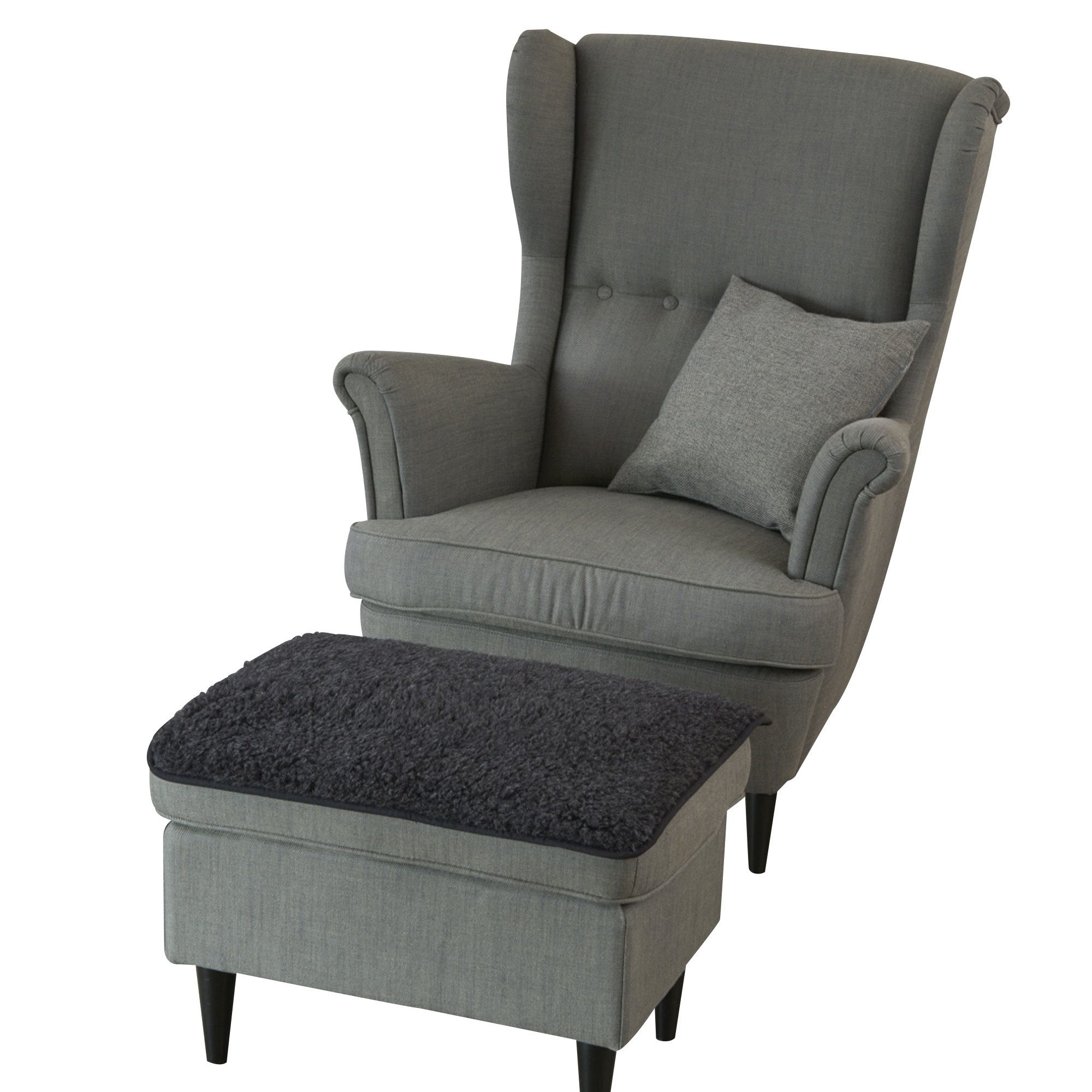 Erwin Müller Sesselschoner Hockerschoner, Schurwolle Uni