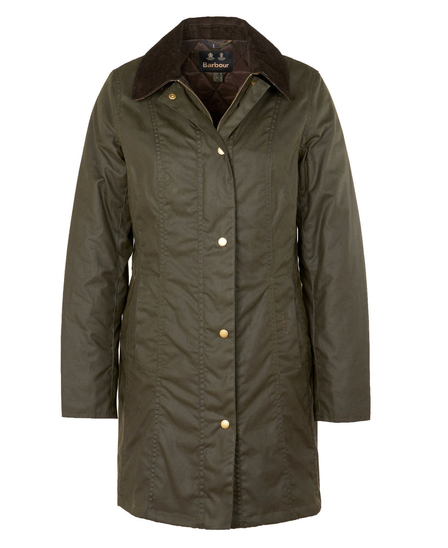 Barbour Outdoorjacke BARBOUR Belsay Waxjacke Damen Olive