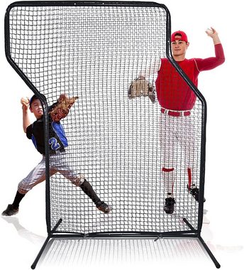 Kapler Baseball Baseballnetz, Schutznetz Baseball und Softball-Screen Sicherheitsschutzvorrichtung Z-förmiger Pitcher Schutznetz Werfer-Sicherheitsschutznetz (Set, EinTeil)