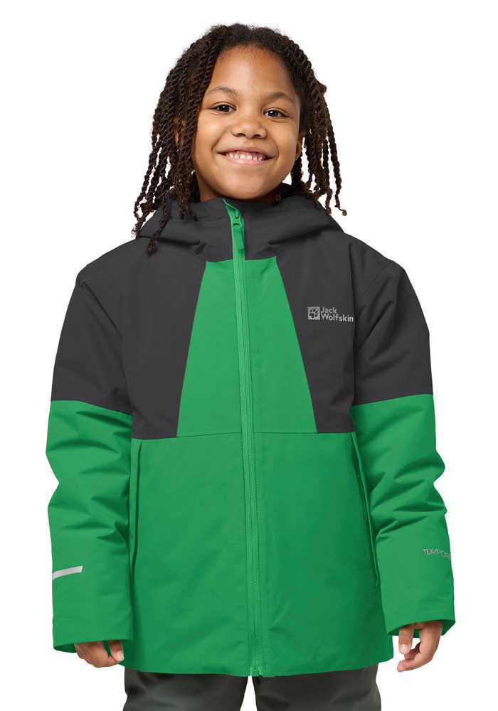 Jack Wolfskin Funktionsjacke TERRAVIEW 2L JKT M fest verbundene Kapuze, 2 Eingrifftaschen, 1 Innentasche