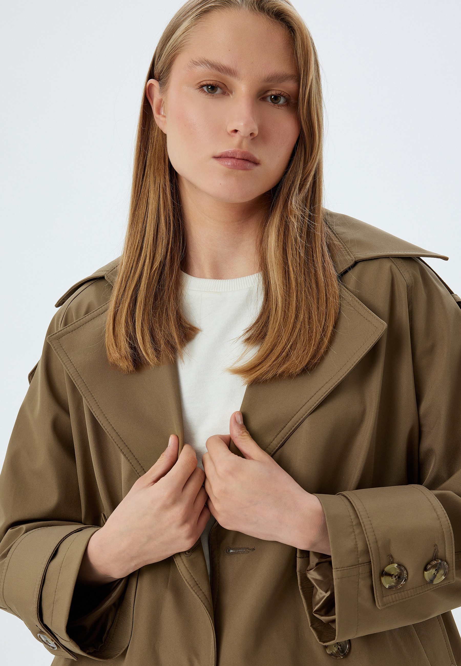 Trenchcoat Regular Mit Knöpfen