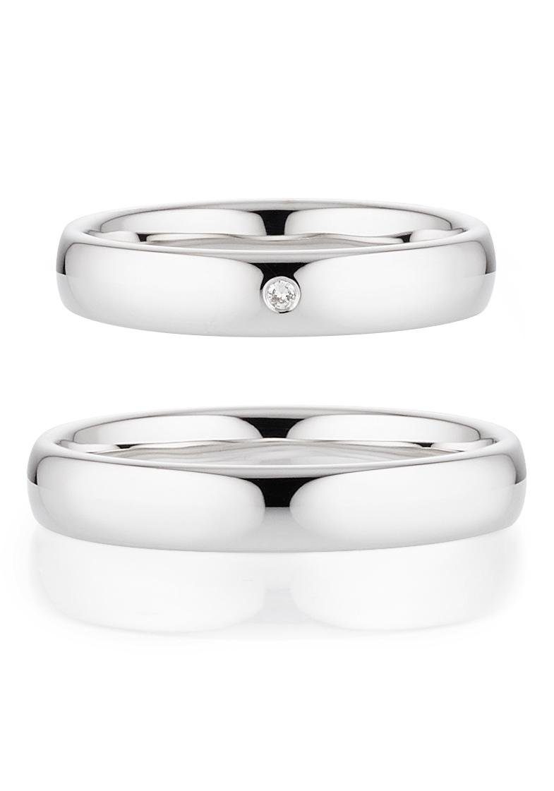 Bruno Banani Trauring Schmuck Geschenk, Ehering Hochzeit Damenring Herrenring, wahlweise mit oder ohne Brillant, Made in Germany