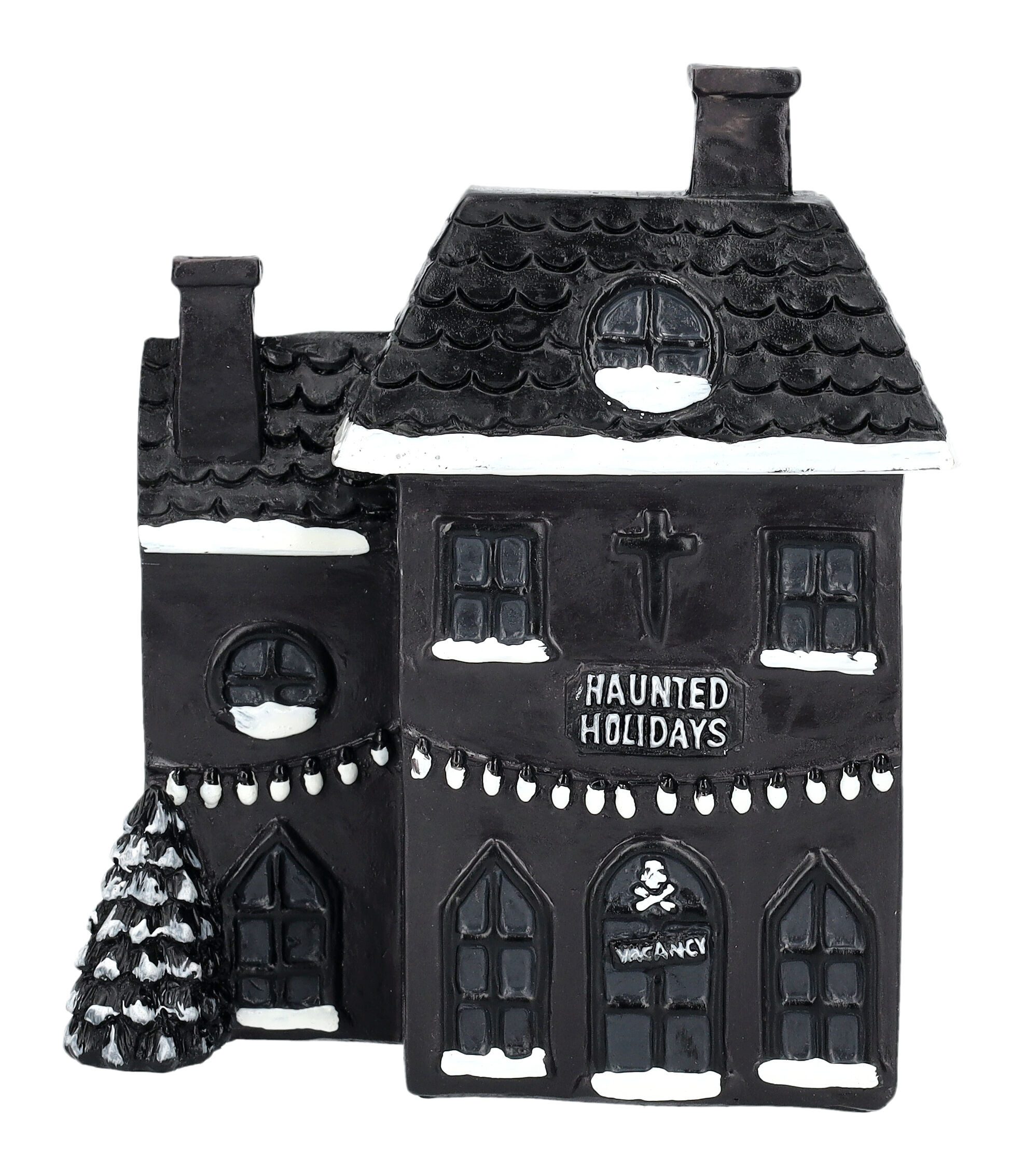 Figuren Shop GmbH Räuchermännchen Räucherkegelhalter - Haunted House - Fantasy Dekoobjekt Räucherhalter