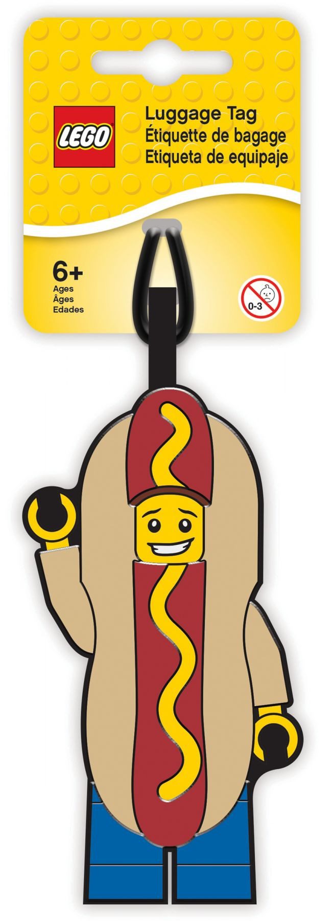 LEGO® Gepäckanhänger LEGO® Mann im Hot-Dog-Kostüm als Gepäckanhänger