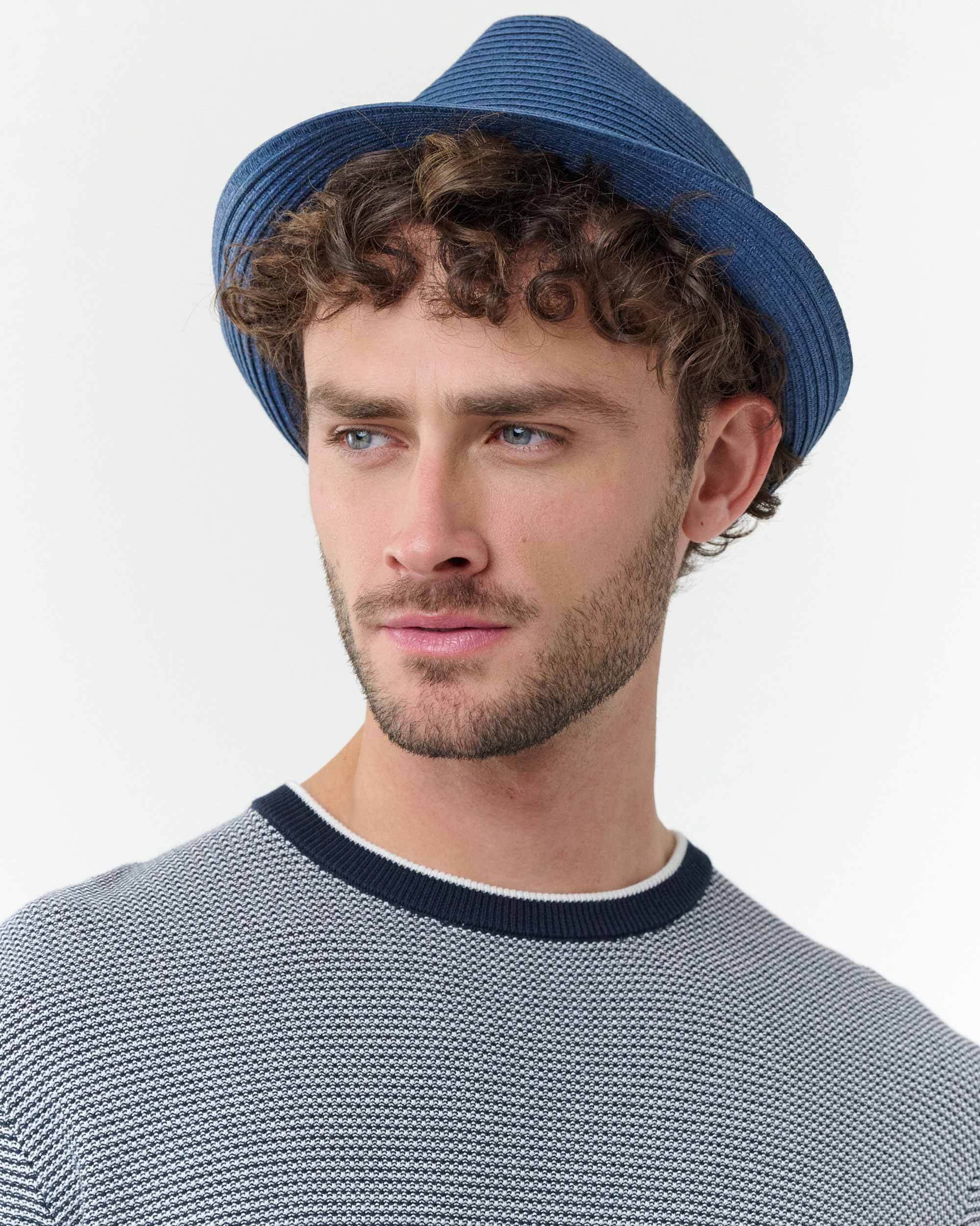 bugatti Fedora Einfarbiger bugatti Trilby für den Sommer mit breitem Hutband (keine) – Bild 4 von 5