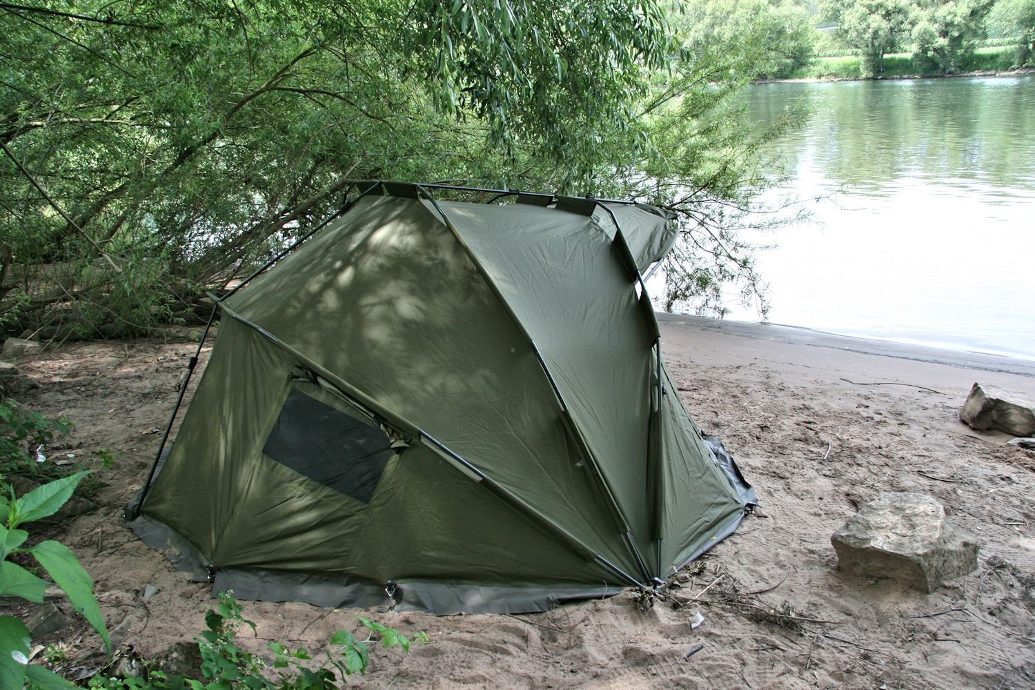 CampFeuer Angelzelt "Storm", 2 Mann Karpfenzelt, Bivvy, 3.000 mm Wassersäule, Personen: 2
