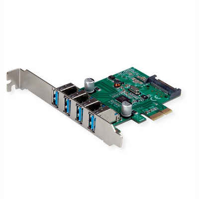 VALUE PCI-Express-Karte, USB 3.2 Gen 1, 4 Ports Computer-Adapter