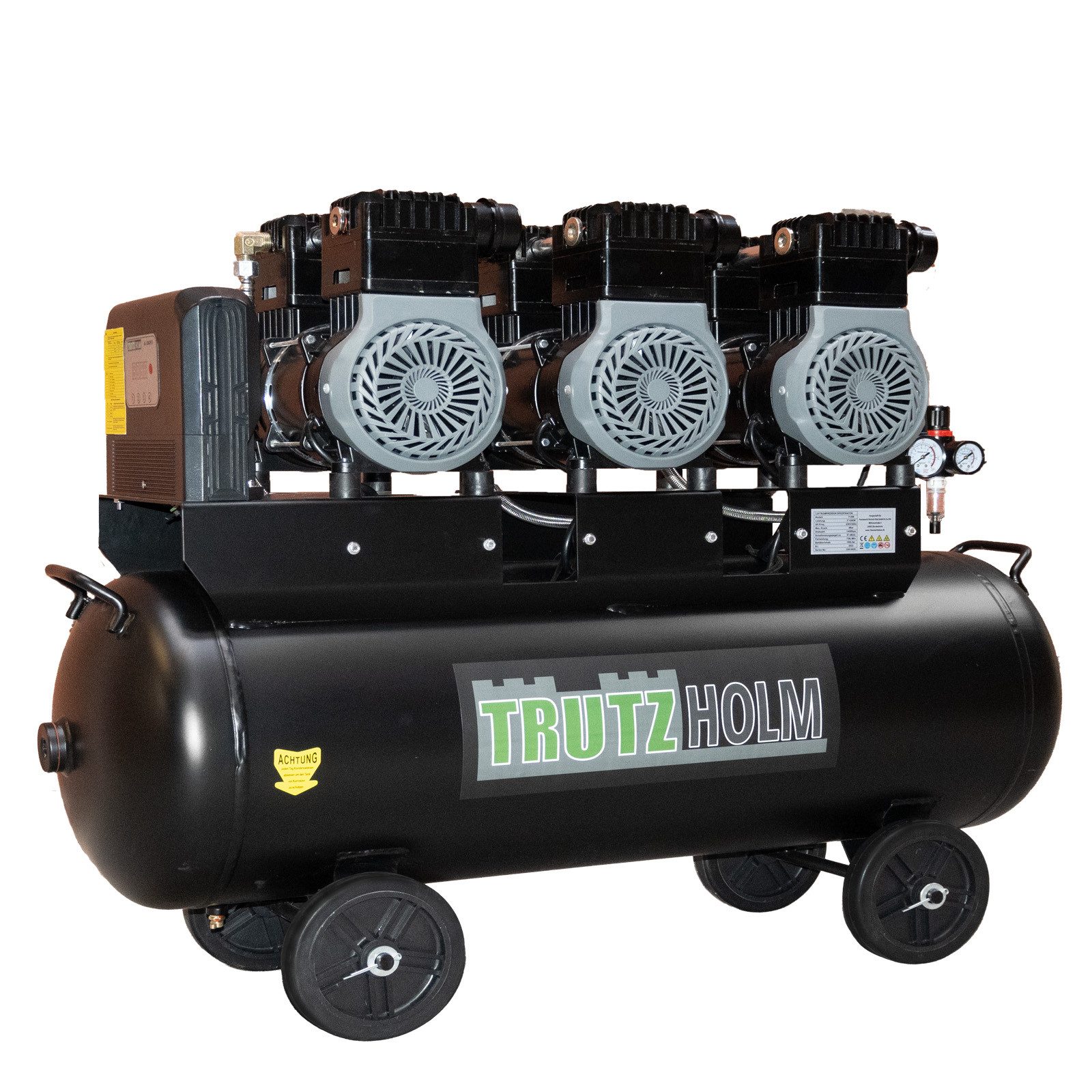 TRUTZHOLM Kompressor Flüster Luftdruckkompressor 100L Kessel 62 dB leise 45 günstig online kaufen