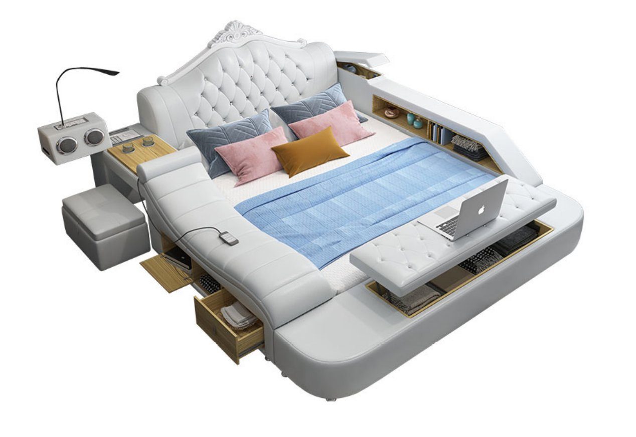 JVmoebel Bett, Multifunktion Bett Betten Ehebett Doppelbett Polsterbett Schlafzimmer